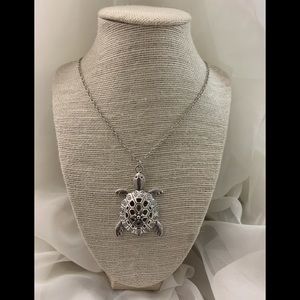 Silver Turtle Necklace